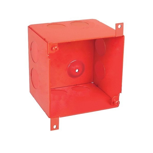 Southwire Electrical Box, Square Box Type, 4 Gangs, Steel, Square Shape 52181-3/4-SPKRR - main